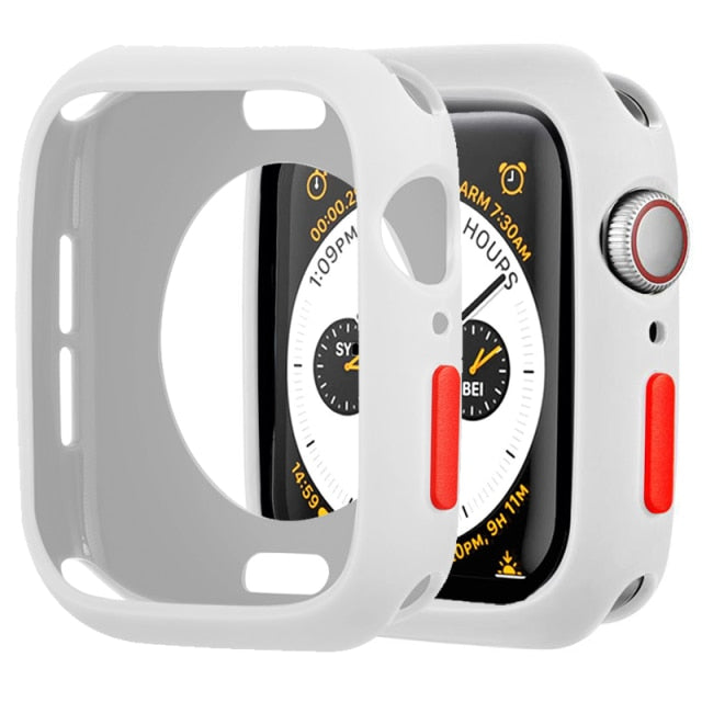 Candy Soft Silicone Case for Apple Watch 6 SE 5 4 3 2 1 42MM 38MM Cover Protection Shell for iWatch 4 5 6 3 2 40MM 44MM Bumper