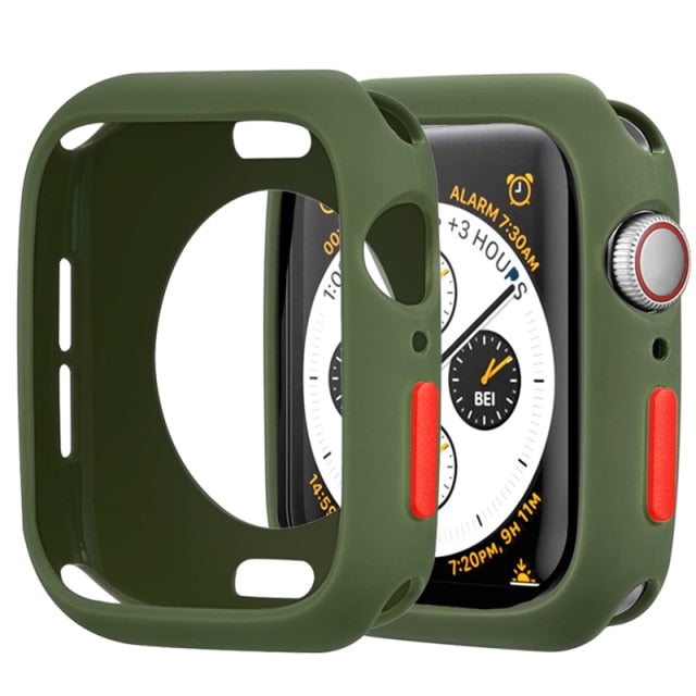 Candy Soft Silicone Case for Apple Watch 6 SE 5 4 3 2 1 42MM 38MM Cover Protection Shell for iWatch 4 5 6 3 2 40MM 44MM Bumper