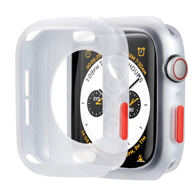 Candy Soft Silicone Case for Apple Watch 6 SE 5 4 3 2 1 42MM 38MM Cover Protection Shell for iWatch 4 5 6 3 2 40MM 44MM Bumper