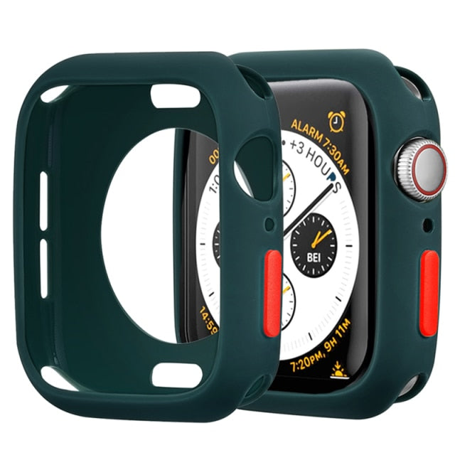 Candy Soft Silicone Case for Apple Watch 6 SE 5 4 3 2 1 42MM 38MM Cover Protection Shell for iWatch 4 5 6 3 2 40MM 44MM Bumper