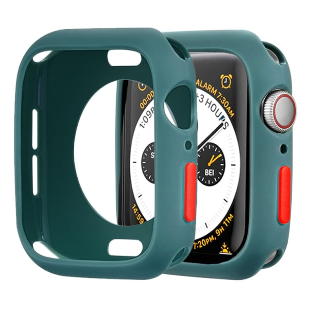 Candy Soft Silicone Case for Apple Watch 6 SE 5 4 3 2 1 42MM 38MM Cover Protection Shell for iWatch 4 5 6 3 2 40MM 44MM Bumper