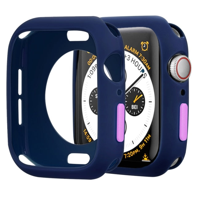 Candy Soft Silicone Case for Apple Watch 6 SE 5 4 3 2 1 42MM 38MM Cover Protection Shell for iWatch 4 5 6 3 2 40MM 44MM Bumper