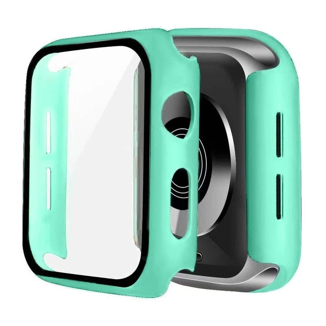 Glass + Cover For Apple Watch case 6/SE/5/4/3/2/1 iWatch 42mm 38mm bumper Tempered Glass for apple watch 44mm 40mm 42mm 38mm