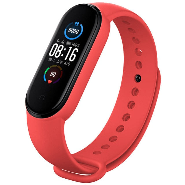 Strap for Xiaomi Mi Band 6 5 4 3 Sport Wristband Silicone Bracelet Mi Band 3 4 Band5 replacement straps For mi band 6 watch band