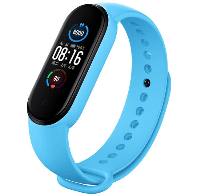 Strap for Xiaomi Mi Band 6 5 4 3 Sport Wristband Silicone Bracelet Mi Band 3 4 Band5 replacement straps For mi band 6 watch band