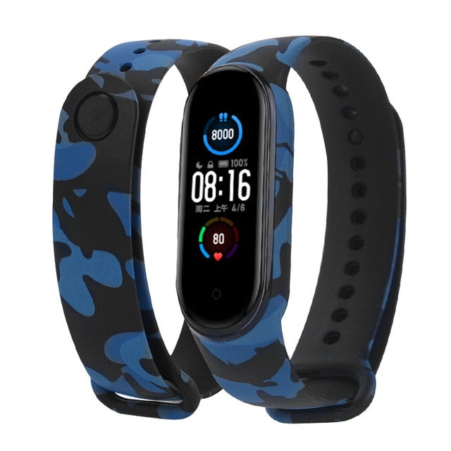 Cartoon pattern Strap For Xiaomi Mi Band 6 3 4 5 Silicone Wristband Sports Bracelet Mi Band 6 5 replacement strap For miband 3 4