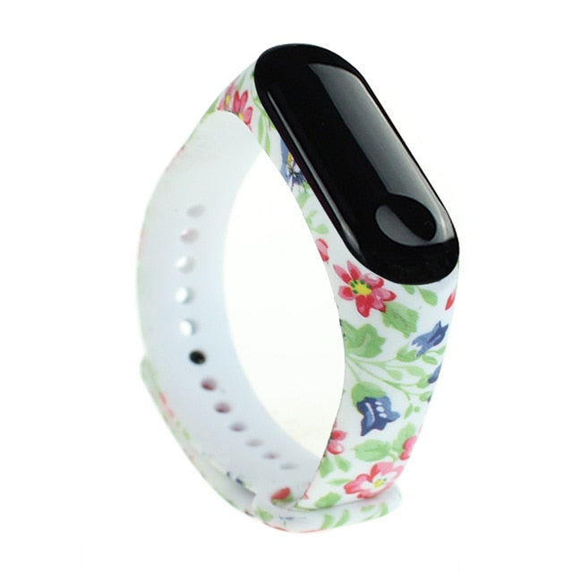 Cartoon pattern Strap For Xiaomi Mi Band 6 3 4 5 Silicone Wristband Sports Bracelet Mi Band 6 5 replacement strap For miband 3 4