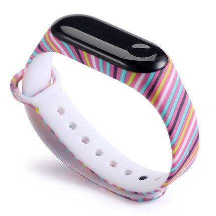 Cartoon pattern Strap For Xiaomi Mi Band 6 3 4 5 Silicone Wristband Sports Bracelet Mi Band 6 5 replacement strap For miband 3 4