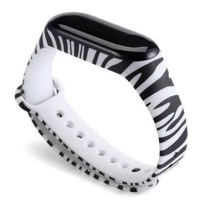 Cartoon pattern Strap For Xiaomi Mi Band 6 3 4 5 Silicone Wristband Sports Bracelet Mi Band 6 5 replacement strap For miband 3 4