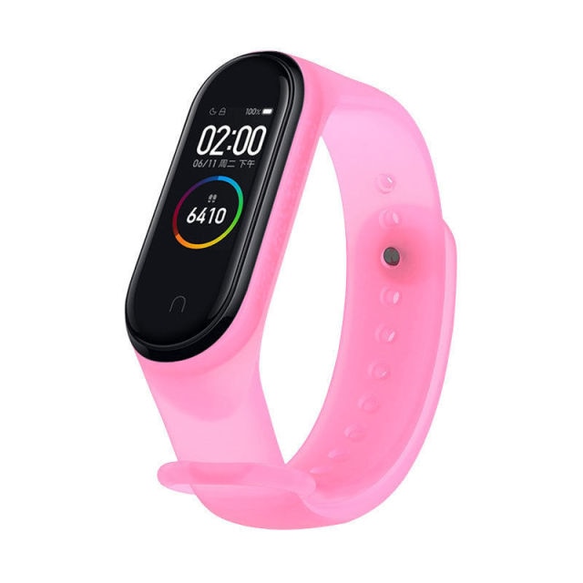 Cartoon pattern Strap For Xiaomi Mi Band 6 3 4 5 Silicone Wristband Sports Bracelet Mi Band 6 5 replacement strap For miband 3 4