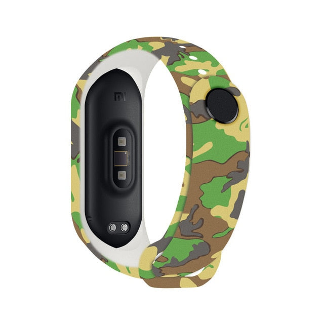 Cartoon pattern Strap For Xiaomi Mi Band 6 3 4 5 Silicone Wristband Sports Bracelet Mi Band 6 5 replacement strap For miband 3 4