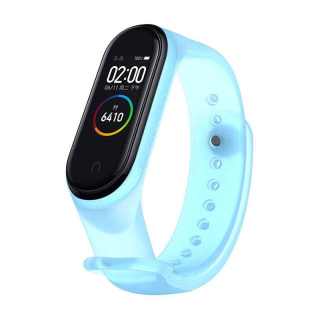 Cartoon pattern Strap For Xiaomi Mi Band 6 3 4 5 Silicone Wristband Sports Bracelet Mi Band 6 5 replacement strap For miband 3 4