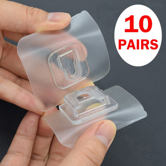 Double-Sided Adhesive Wall Hooks Hanger Strong Transparent Suction Cup Wall Holder For Kitchen dubbelzijdig klevende haken