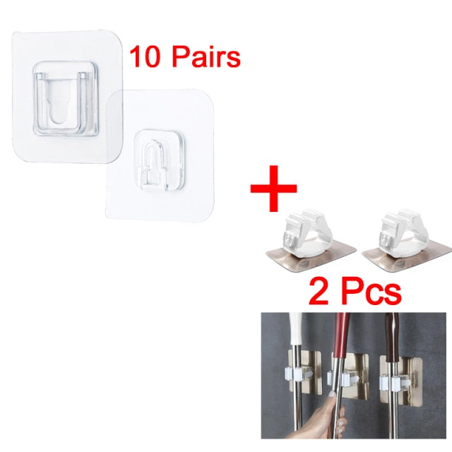 Double-Sided Adhesive Wall Hooks Hanger Strong Transparent Suction Cup Wall Holder For Kitchen dubbelzijdig klevende haken