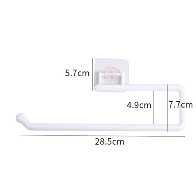 1 Pcs L-Shape Punch-Free Hook Wall Mounted Cloth Hanger for Coats Hats Towels Clothes Kitchen Rack Roll Bathroom Holder